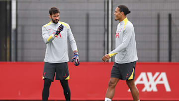 Liverpool FC Training Session And Press Conference - UEFA Champions League 2024/25 League Phase MD1