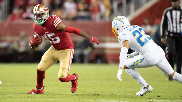 San Francisco 49ers wide receiver Jauan Jennings (15)