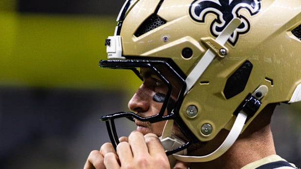 New Orleans Saints quarterback Jake Haener