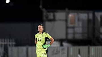 Almuth Schult im Trikot der DFB-Frauen.