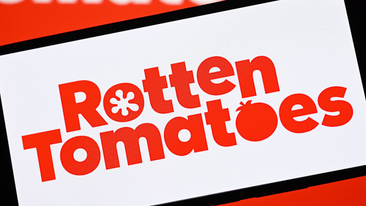 In this photo illustration, the Rotten Tomatoes logo is seen...