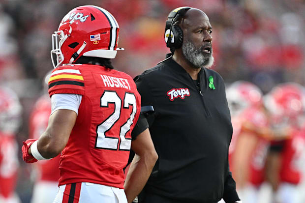 Maryland coach Michael Locksley saw his team lose to Washington after leading, 20-3, in the fourth quarter.
