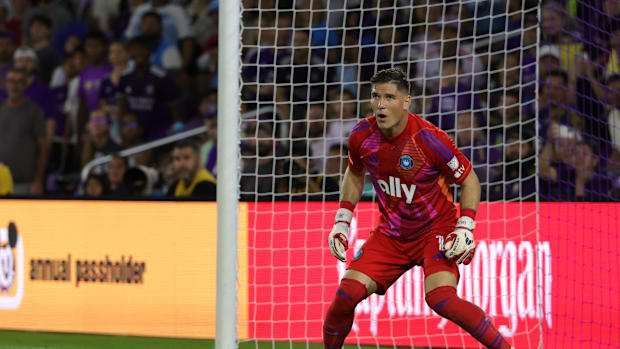 Charlotte FC goalkeeper Kristijan Kahlina