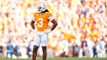 Tennessee defensive back Jermod McCoy (3) during an SEC conference game between Tennessee and Alabama in Neyland Stadium on Saturday, Oct. 19, 2024.