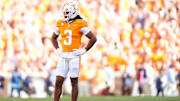 Tennessee defensive back Jermod McCoy during an SEC conference game between Tennessee and Alabama.