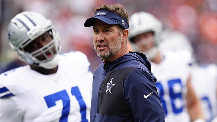 Dallas Cowboys head coach Brian Schottenheimer looks on before the game against the Denver Broncos at Empower Field 