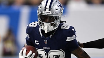 Dallas Cowboys wide receiver CeeDee Lamb runs against Detroit Lions cornerback Rock Ya-Sin at Ford Field
