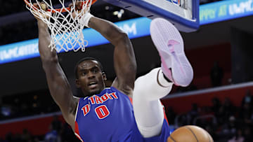 Oct 29, 2025; Detroit, Michigan, USA; Detroit Pistons center Jalen Duren (0) : Rick Osentoski-Imagn Images