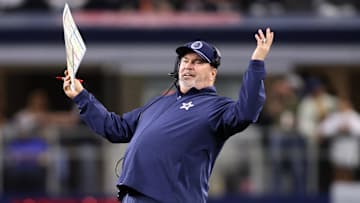 Dec 9, 2024; Arlington, Texas, USA; Dallas Cowboys head coach Mike McCarthy reacts after a play against the Cincinnati Bengals at AT&T Stadium. Mandatory Credit: Tim Heitman-Imagn Images
