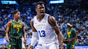 BYU center Keba Keita throws down a dunk against Baylor