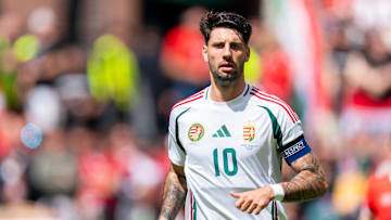 Dominik Szoboszlai, lors de la rencontre face à la Suisse 