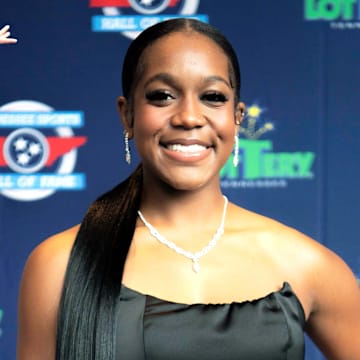 Honorary Morgan Price poses on the red carpet event during the Tennessee Sports Hall of Fame 2024 induction class Omni Nashville Hotel in Nashville, Tenn., Saturday, July 20, 2024. |