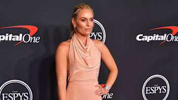 Olympic skier Lindsey Vonn arrives at the Red Carpet for the 2022 ESPY at Dolby Theater. 