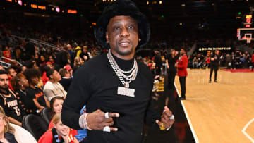 Celebrities Attend Toronto Raptors v Atlanta Hawks