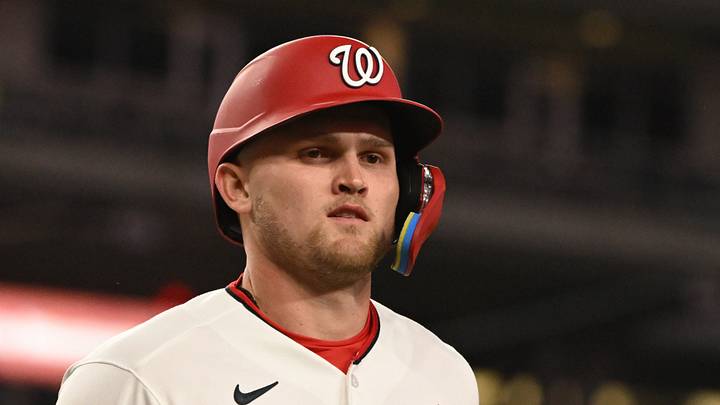 Former Washington Nationals first baseman Curtis Mead (45).