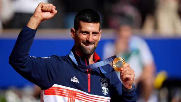 Djokovic defeated Alcaraz in straight sets to claim gold at the Paris Olympics. 