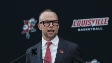 New Louisville basketball head coach Pat Kelsey made remarks during his announcement at the Planet