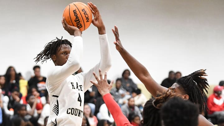 Hale County forward Gage Mayfield (4)