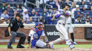 May 30, 2024; Dbacks second baseman Ketel Marte hits a double vs the Mets Mandatory Credit: Wendell Cruz-USA TODAY Sports