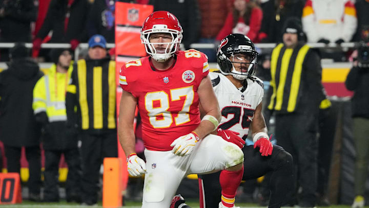 Travis Kelce and the Chiefs are road favorites in Tennessee. Travis Kelce and the Chiefs are road favorites in Tennessee.