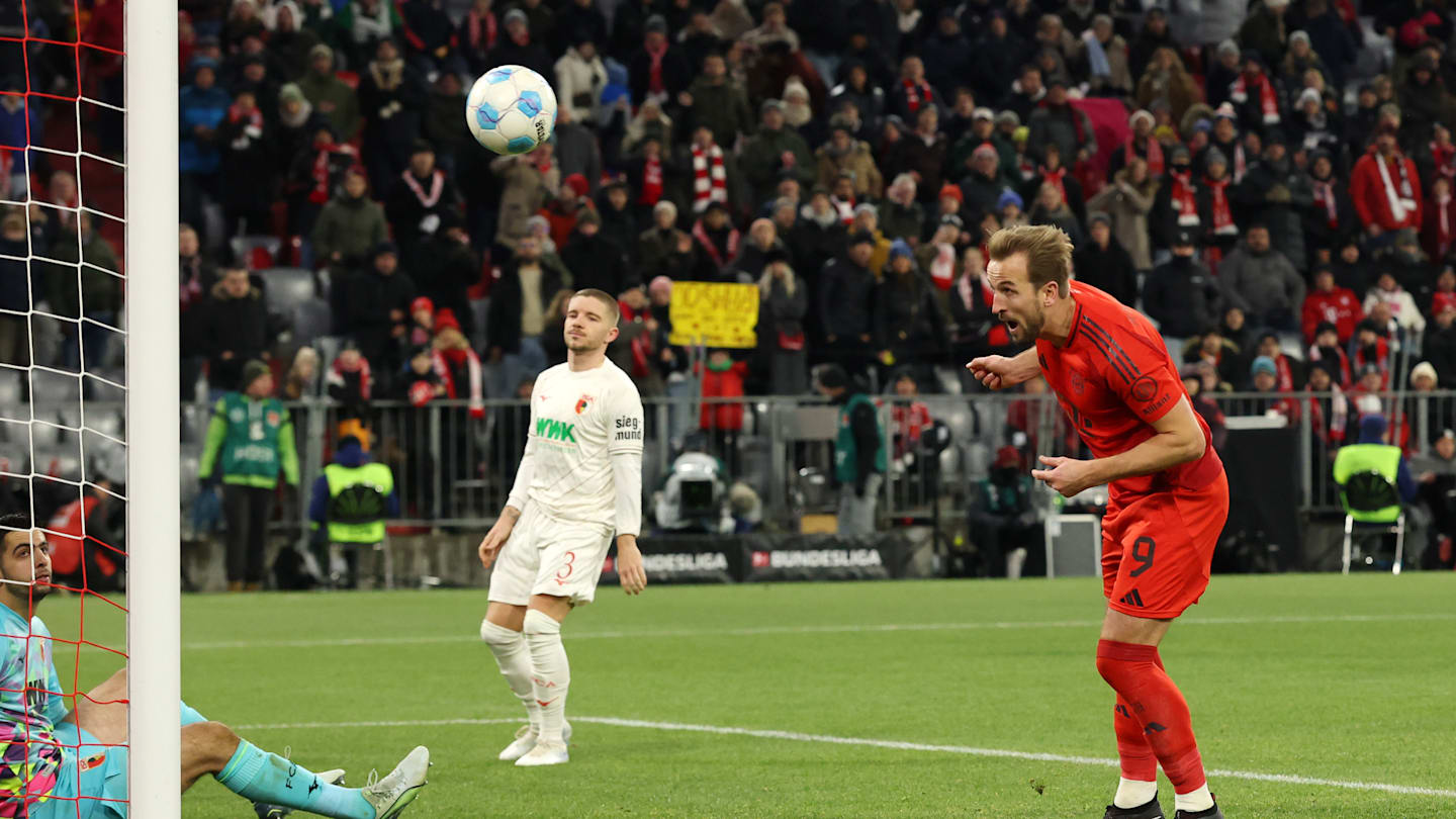 試合レポート：バイエルン・ミュンヘン 3-0 アウグスブルク、ハリー・ケインがハットトリックを達成