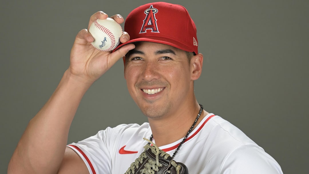Feb 21, 2024; Tempe, AZ, USA; Los Angeles Angels relief pitcher Robert Stephenson (24) poses for a photo on media day in Tempe, AZ. Mandatory Credit: Jayne Kamin-Oncea-Imagn Images Feb 21, 2024; Tempe, AZ, USA; Los Angeles Angels relief pitcher Robert Stephenson (24) poses for a photo on media day in Tempe, AZ. Mandatory Credit: Jayne Kamin-Oncea-Imagn Images