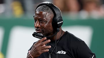 NY Jets head coach Aaron Glenn
