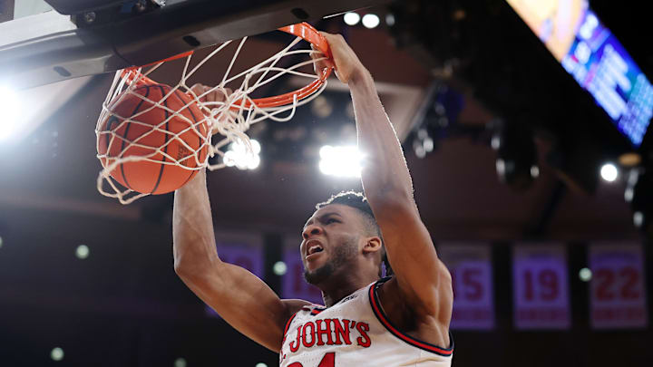 Big East Men's Basketball Tournament - Championship; St. John's basketball center Zuby Ejiofor