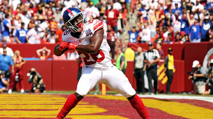 New York Giants running back Devin Singletary.