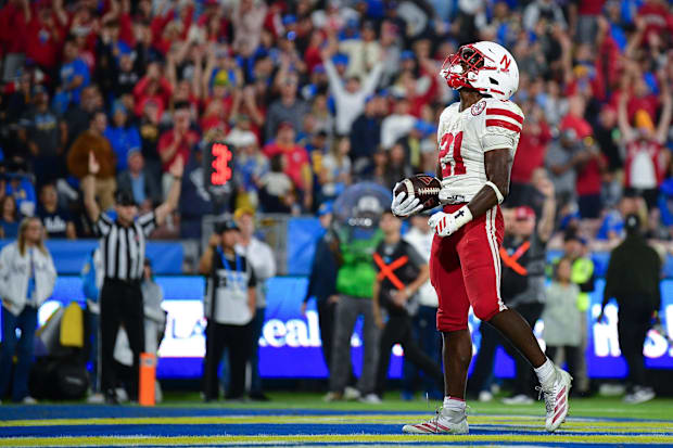 UCLA didn't have an answer for Nebraska running back Emmett Johnson, who surpassed both 100 yards receiving and 100 yards rus