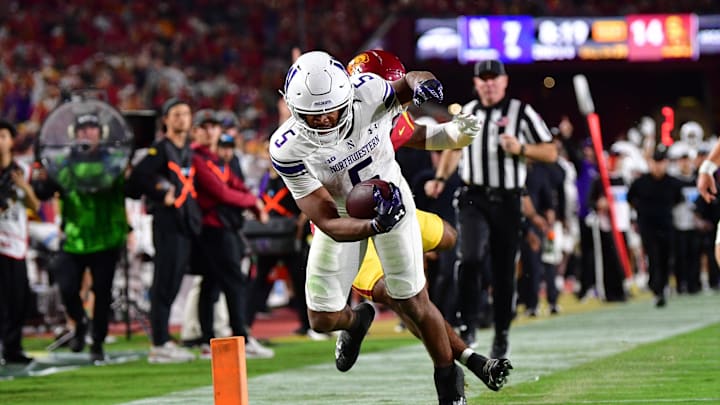 Caleb Komolafe and Northwestern are favored against Central Michigan on Friday.