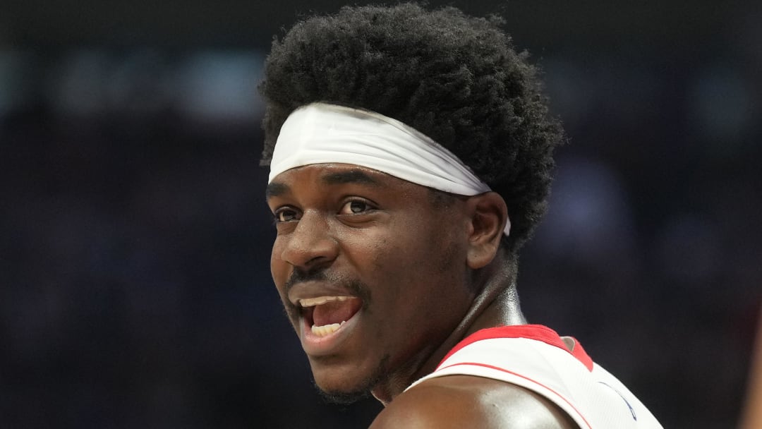 Mar 10, 2024; Sacramento, California, USA; Houston Rockets guard Aaron Holiday (0) before the start Mar 10, 2024; Sacramento, California, USA; Houston Rockets guard Aaron Holiday (0) before the start