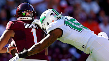 Edge rusher Mike Green is a popular mock draft target for the Atlanta Falcons including ESPN's Field Yates.