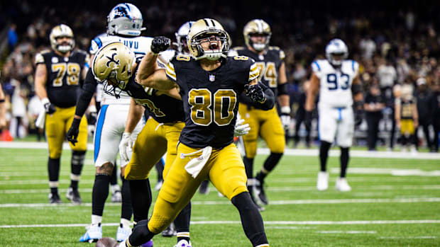 Jimmy Graham's outing was one to remember last year when the Saints and Panthers played.