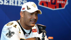 Saints DE Will Smith speaks at Super Bowl media day