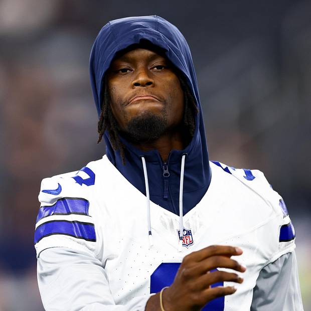 Dallas Cowboys wide receiver George Pickens before the game against the Atlanta Falcons at AT&T Stadium