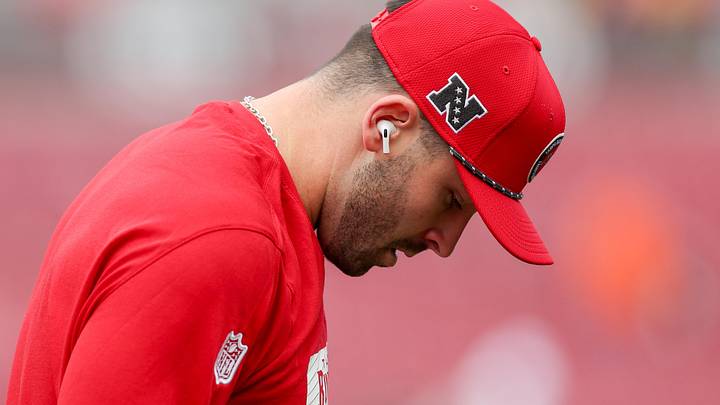 Tampa Bay Buccaneers QB Baker Mayfield sent a message to the Commanders ahead of their SNF game against the Falcons. (Mandatory Credit: Nathan Ray Seebeck-Imagn Images)