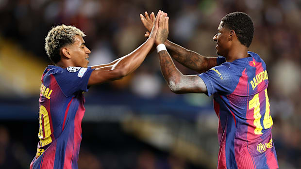 Lamine Yamal and Marcus Rashford.