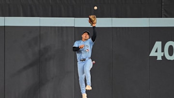 Toronto Blue Jays center fielder Daulton Varsho continues to impress onlookers with multiple highlight reel catches in 2025.