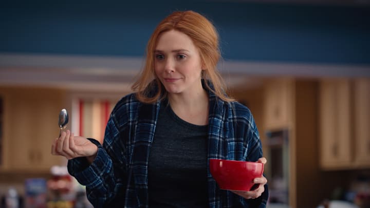 Elizabeth Olsen as Wanda Maximoff in Marvel Studios’ WANDAVISION. Photo courtesy of Marvel Studios. ©Marvel Studios 2021. All Rights Reserved.