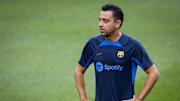 Xavi con su equipo en ejercicios pre competitivos