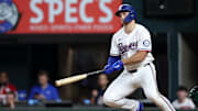 Texas Rangers outfielder Wyatt Langford is a solid prop target on May 14. 