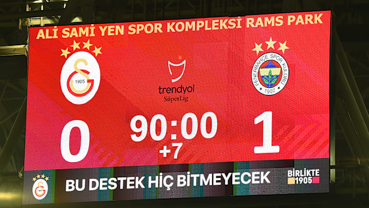 Galatasaray-Fenerbahçe maçı skoru.