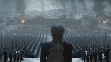 Daenerys stands before her army
