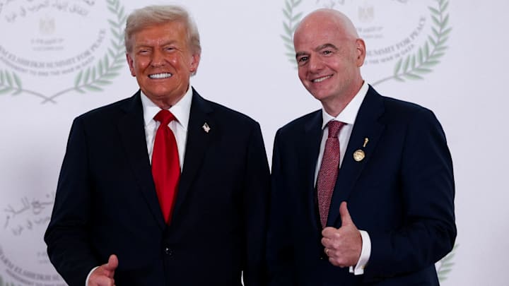 Donald Trump, président des Etats-Unis, et Gianni Infantino, président de la FIFA
