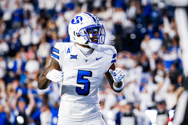 BYU wide receiver Darius Lassiter against Kansas State