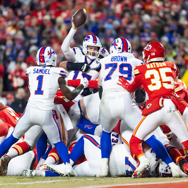 Josh Allen rushes