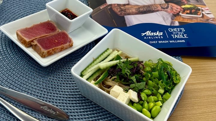 Alaska Airlines introduces Chef's Tray Table with new dishes from Chef Brady Ishiwata Williams
