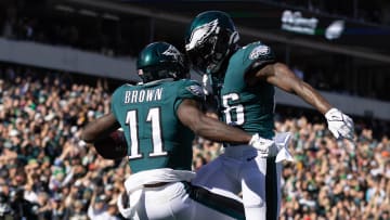 Oct 30, 2022; Philadelphia, Pennsylvania, USA; Philadelphia Eagles wide receiver A.J. Brown (11)