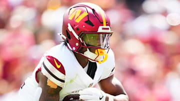Washington Commanders running back Jacory Croskey-Merritt